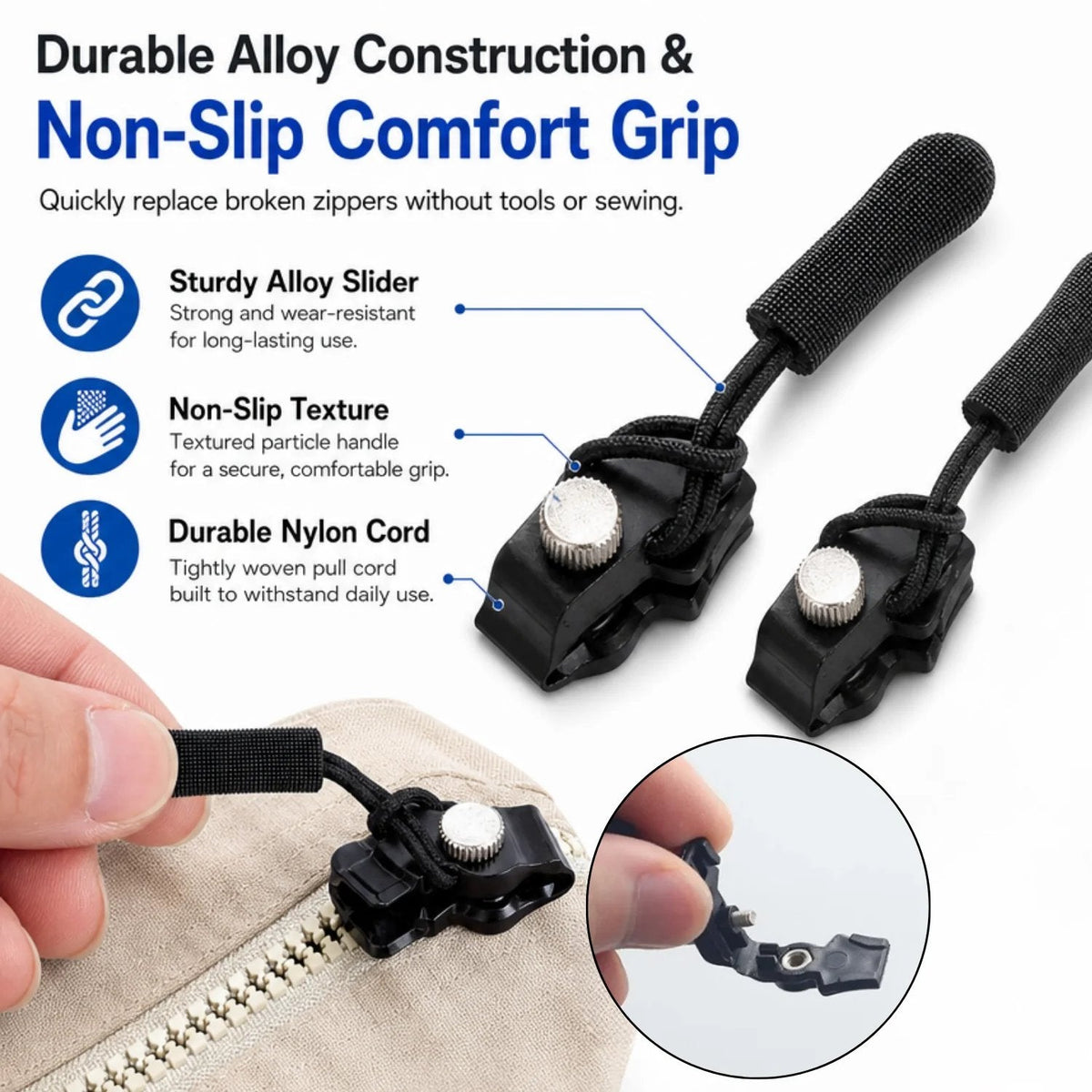 đ§ Universal Zipper Repair Tool | Instant Fix for Broken Zippers