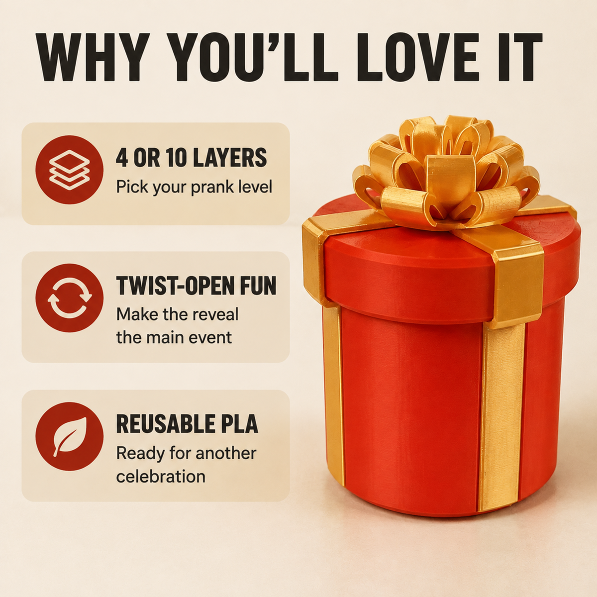 🔥Last Day 74% OFF🎄 - Annoying Nested Screw Gift Box