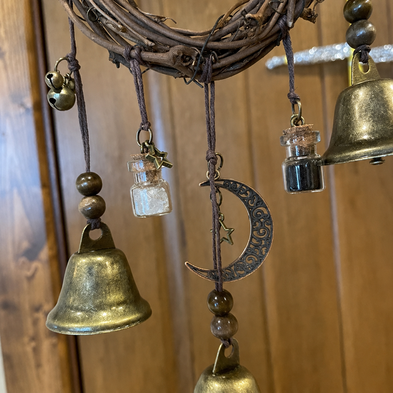 ‍ 100% Handmade Witch Bells Wind Chime for Home Protection (Handmade by Jordan Maynard®) view 3
