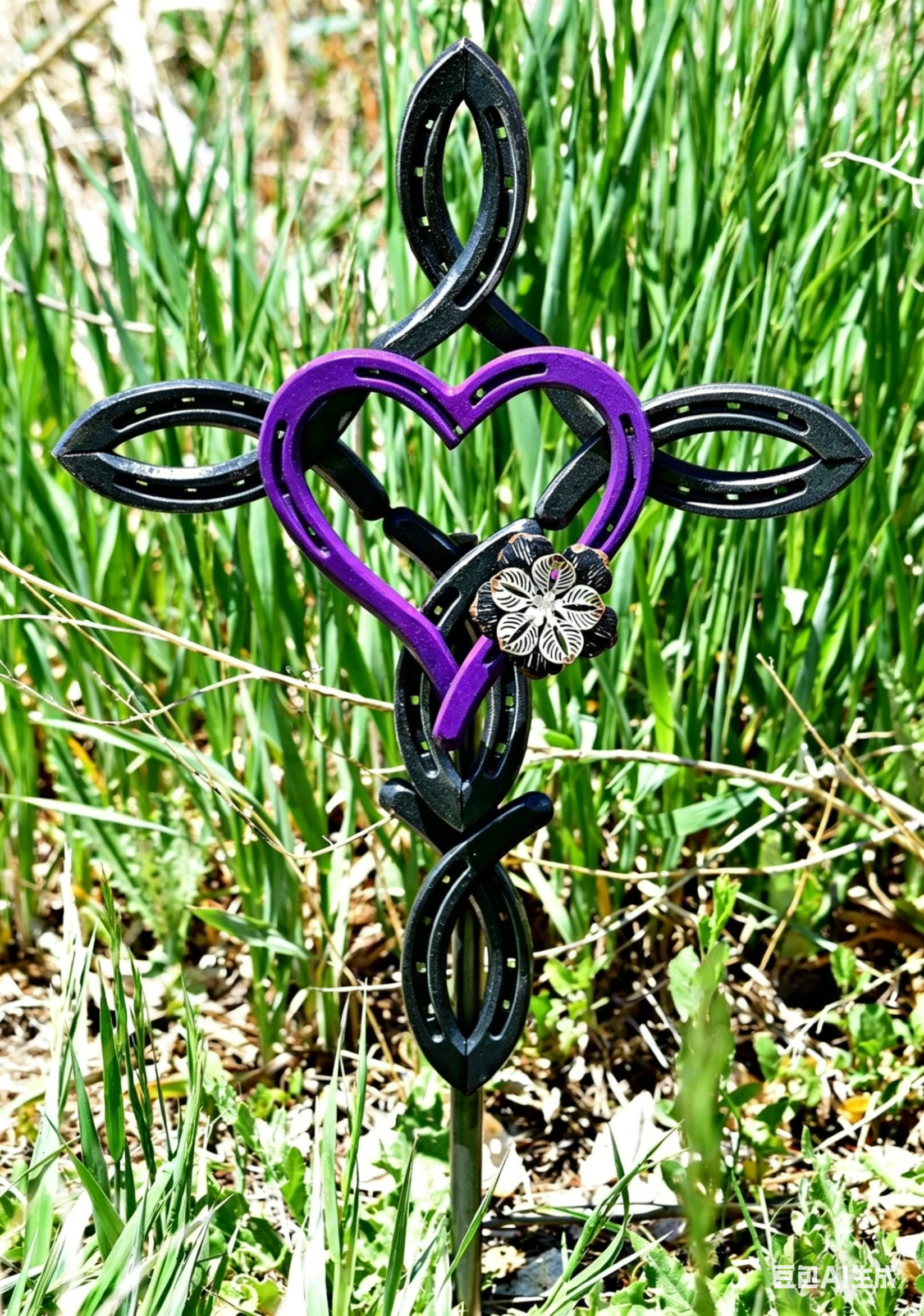 Blessed Horseshoe Cross with Heart - A Symbol of Faith, Protection, and Love That Endures (𝑱𝒐𝒓𝒅𝒂𝒏 𝑴𝒂𝒚𝒏𝒂𝒓𝒅 𝑯𝒂𝒏𝒅𝒎𝒂𝒅𝒆®) view 4