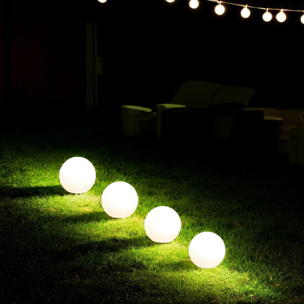 Color-Changing Solar LED Globes detail