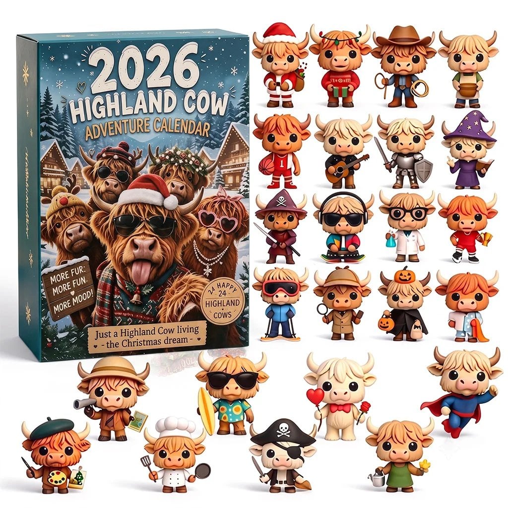 Highland Cow Advent Calendar | Every Day Brings New Surprises