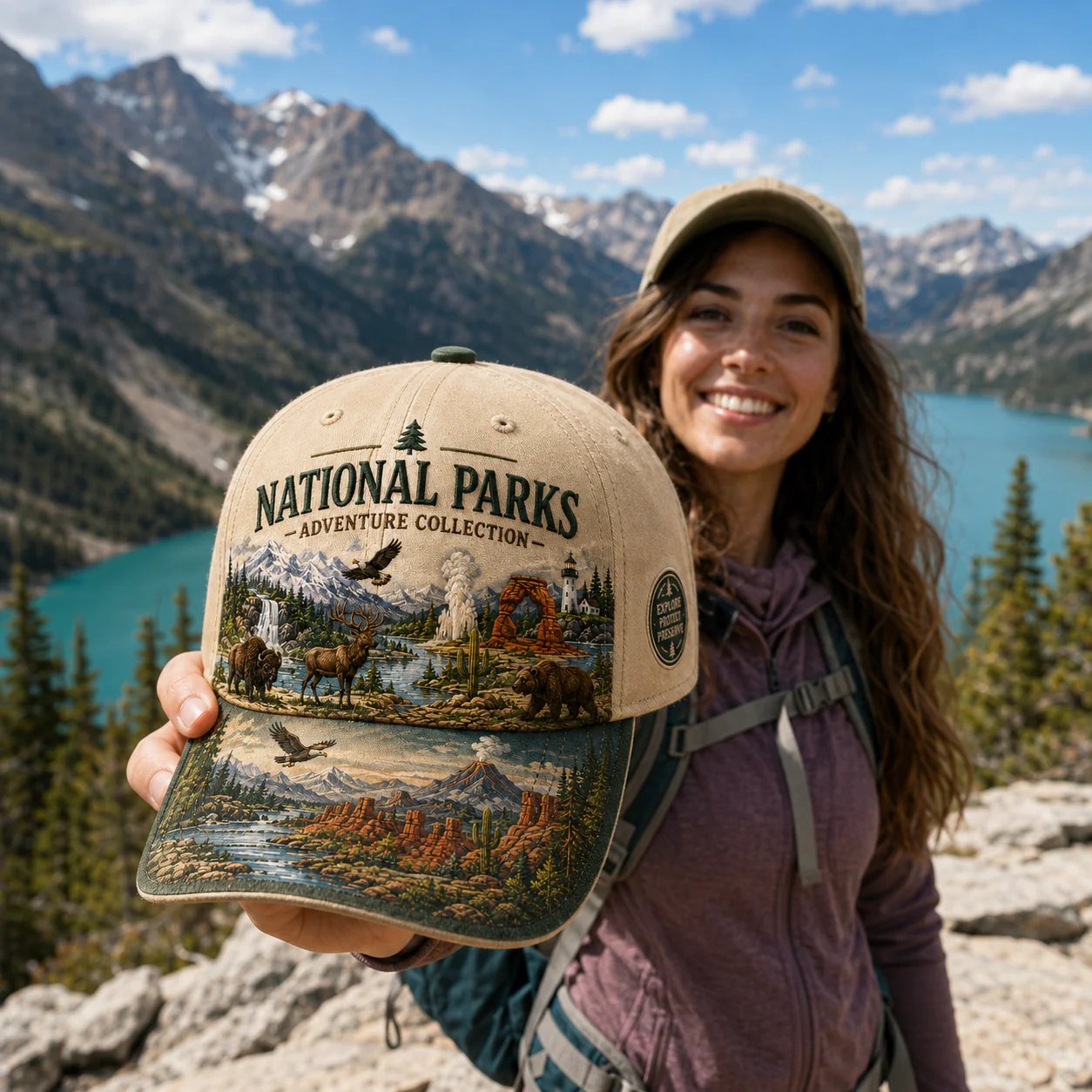 National Park Adventure Cap detail