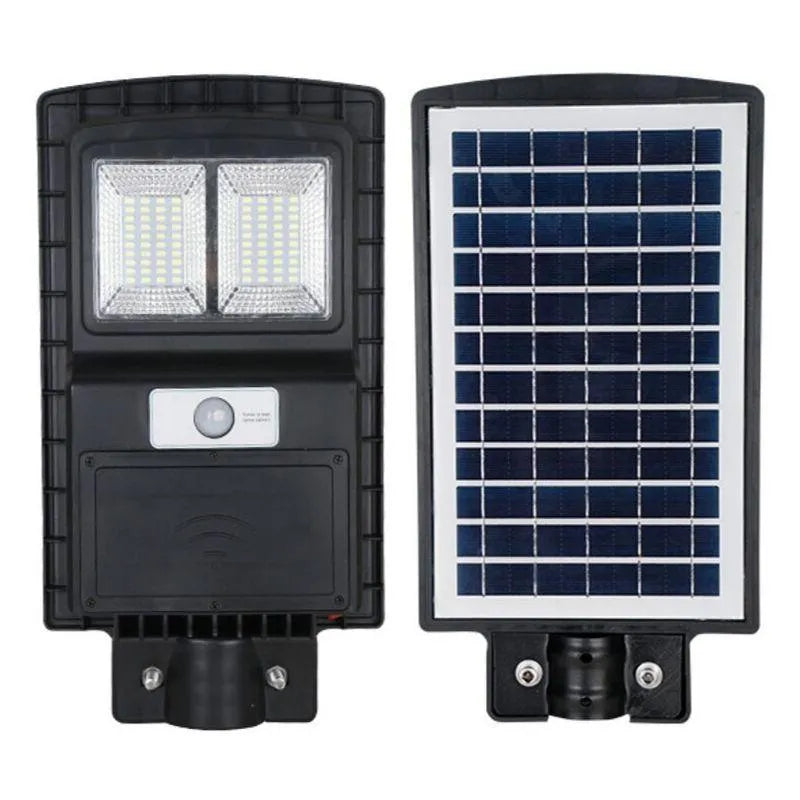 Outdoor All In One Integrated 80W LED Solar Street Wall Path Light for Home & Garden- 8000 Lumens view 2