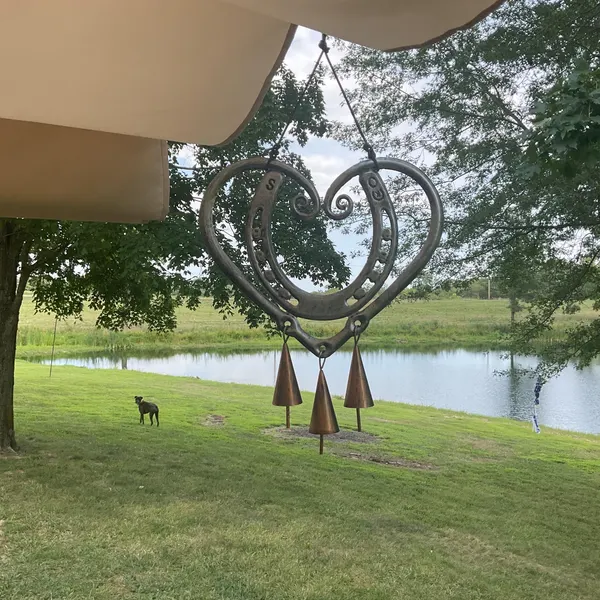 The Horseshoe Heart Wind Chime (Handmade by Jordan Maynard®) view 2