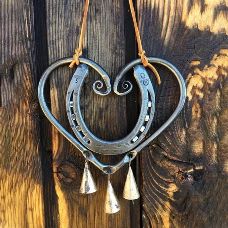 The Horseshoe Heart Wind Chime (Handmade by Jordan Maynard®) view 6