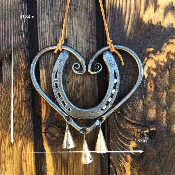 The Horseshoe Heart Wind Chime (Handmade by Jordan Maynard®) view 7